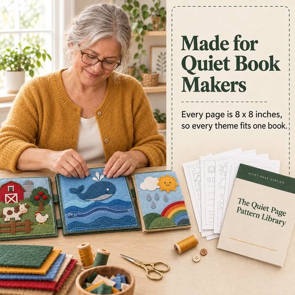 60 Quiet Book Pages That Fit Together