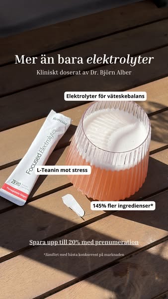 Andra elektrolyter har 3 ingredienser. Vi har 12.