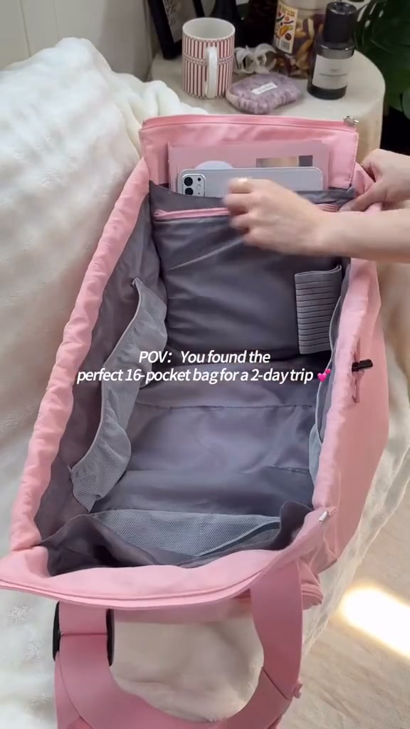 Convertible 15-Pocket Travel Tote Backpack