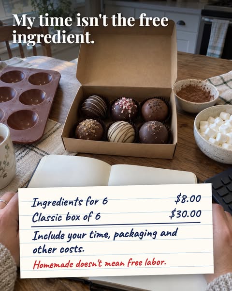 My time isn't the free ingredient