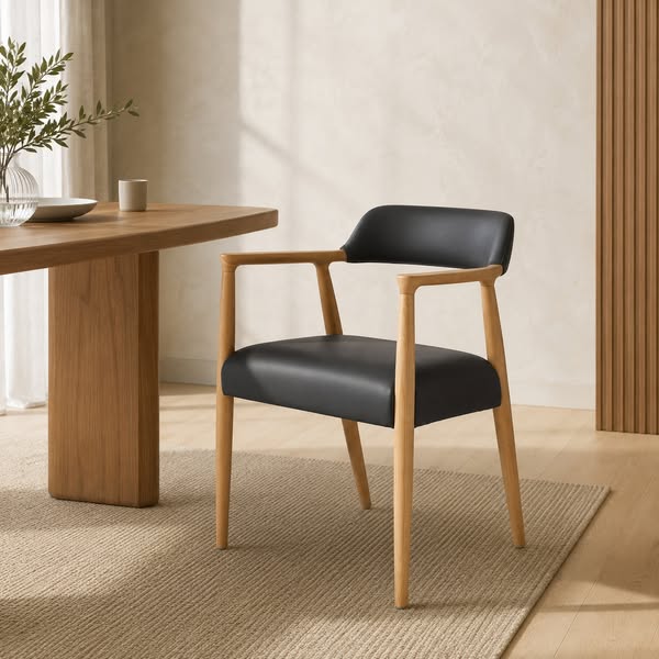 Derek Dining Chair Grey Faux Leather