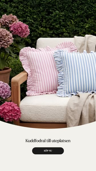 Svea Randigt Kuddfodral 45x45