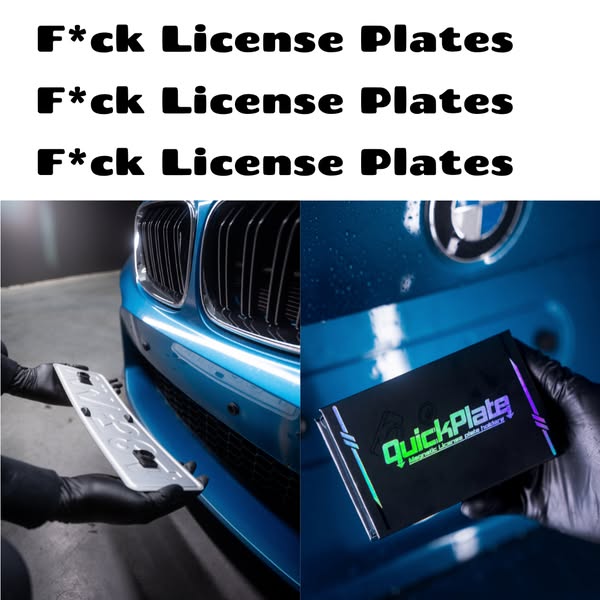 Pop License Plates in SECONDS