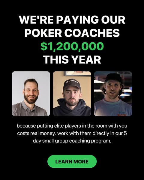 5 days of interactive coaching where I'll help you install the thought process that separates small winners from elite players