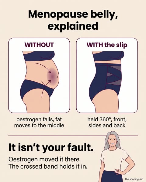 Menopause belly, explained. It isn't your age, your diet or your core.