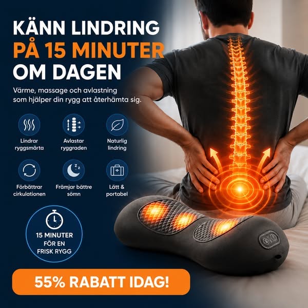 50% RABATT – Sov utan ryggsmärta igen