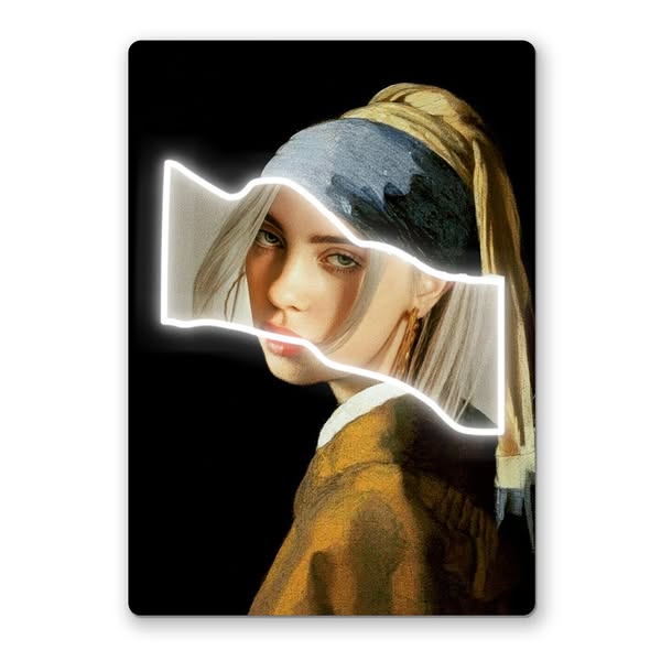 Girl with a Pearl Earring Neon Art