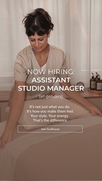 Now hiring: Assistant Studio Manager