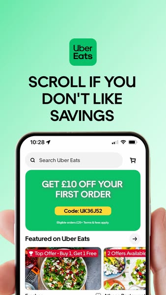 Get £10 off your first order