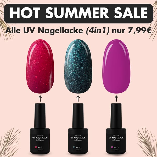 Jetzt: UV Nagellack 4in1 - Hot Summer Sale (Alle Farben nur 7,99€) bei Colour Flash