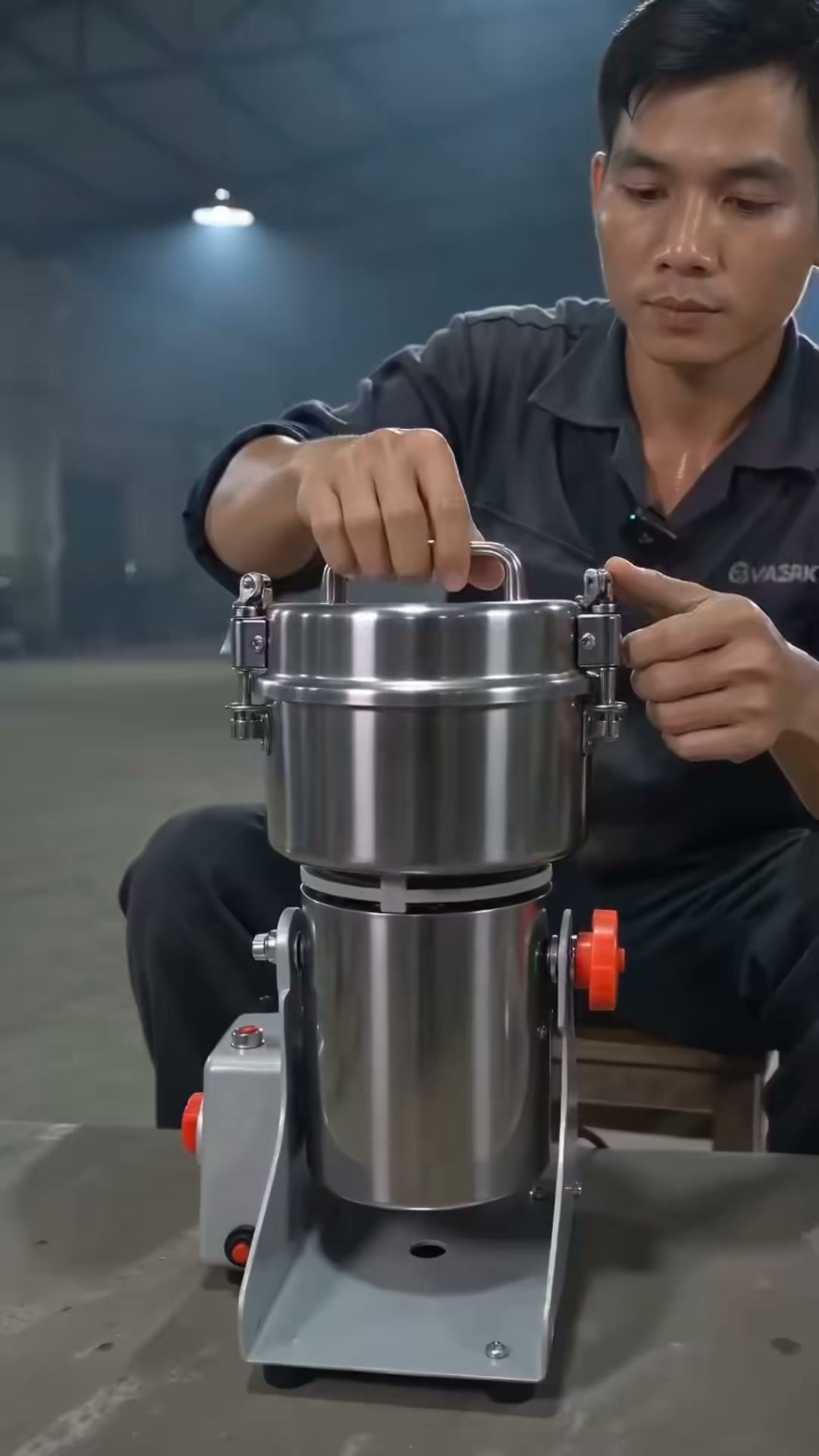 Elektrische Edelstahlmühle