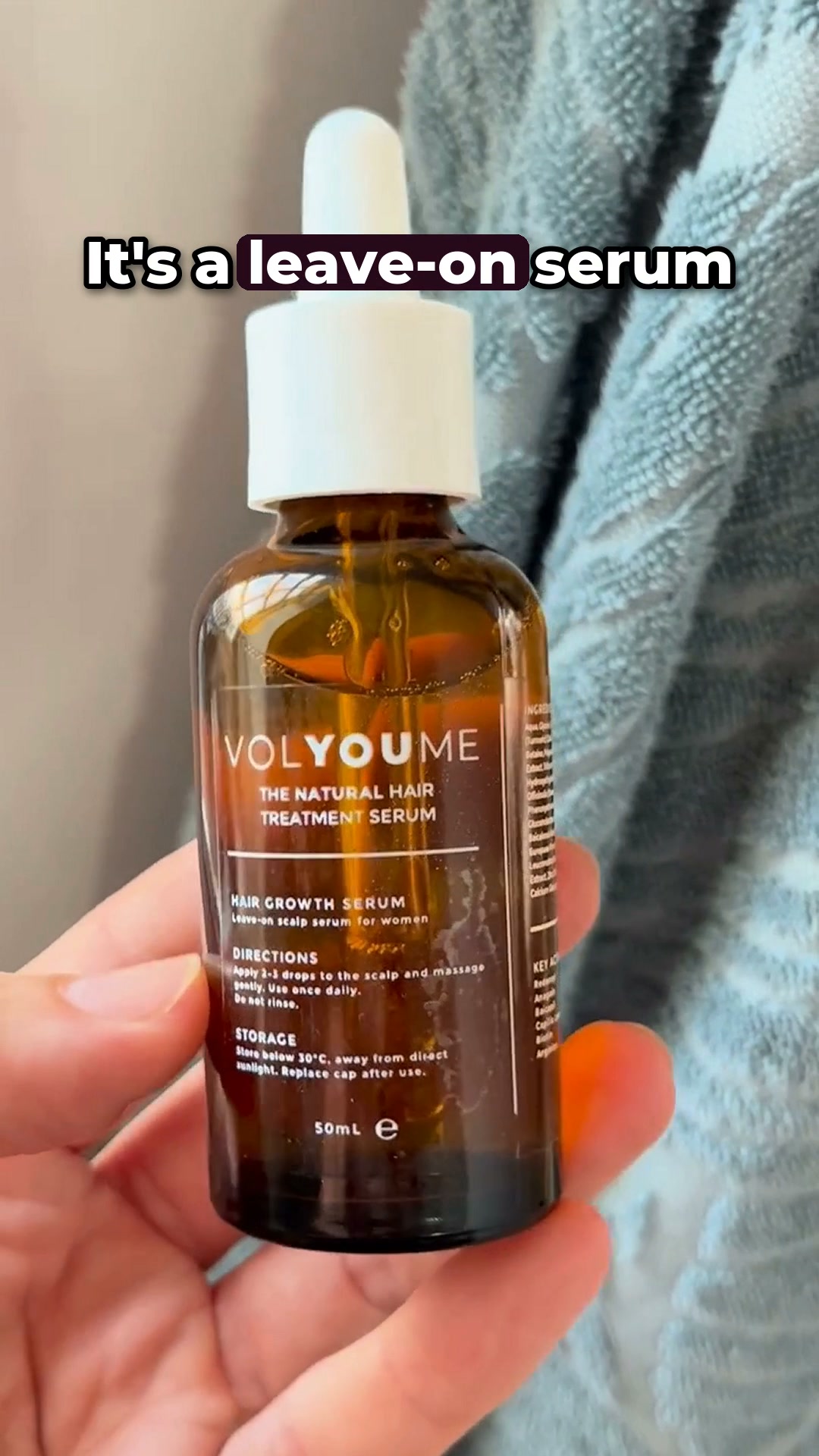Fuller, thicker-looking hair, in one minute a day