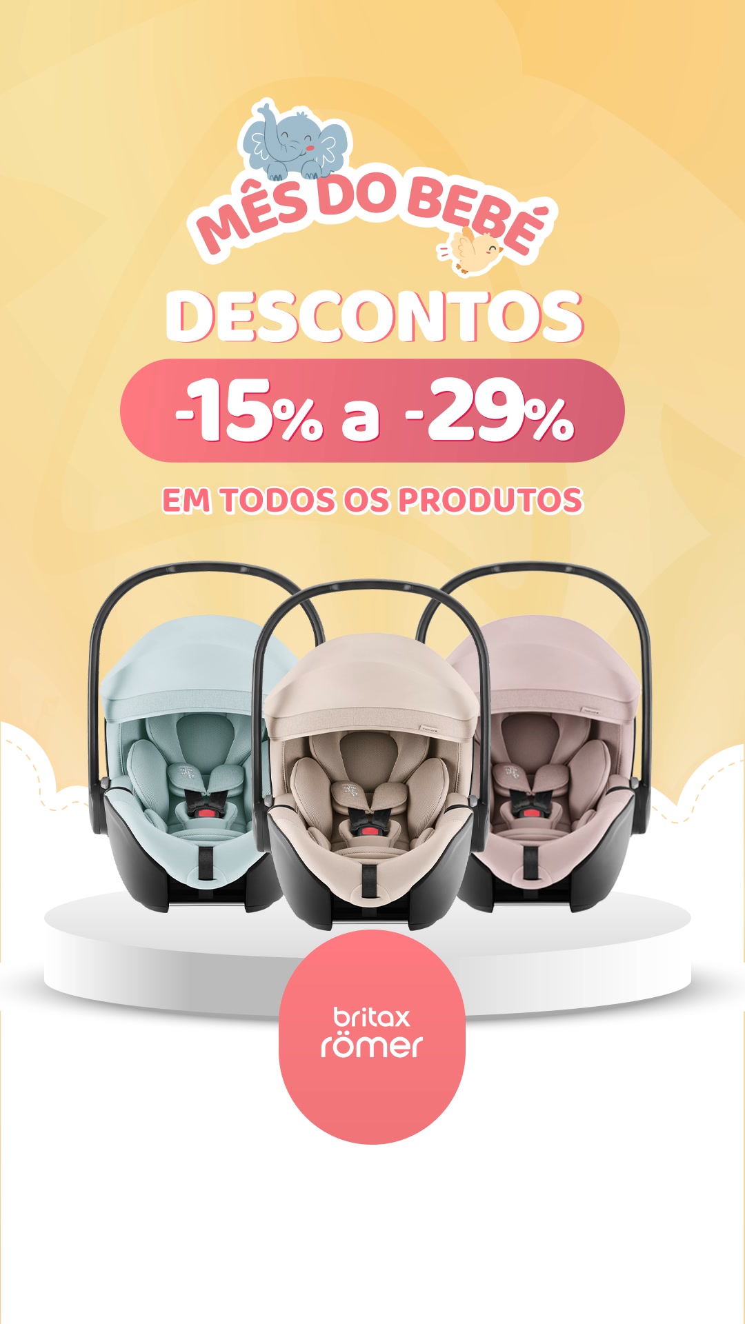 Mês do Bebé BRITAX RÖMER -15% a -29% DESCONTO