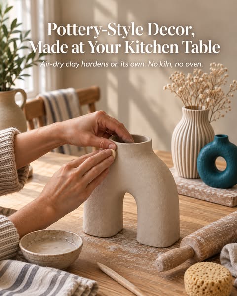 Real Clay Decor, No Kiln Needed