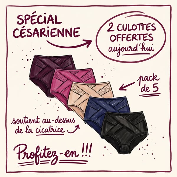Une culotte gainante spéciale césarienne