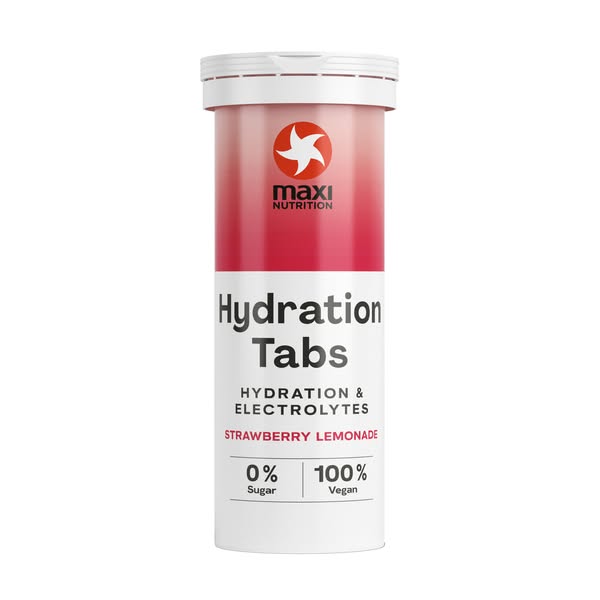 Maxi Nutrition Hydration Tabs Elektrolyten Aardbei (40 gr)