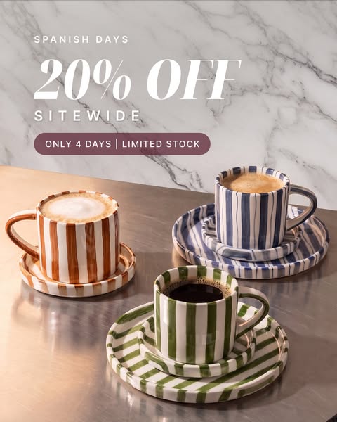 Spanish Days - 20% OFF Site-wide - Only 4 days.