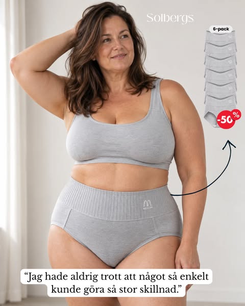 Mageform | 6-pack Andas & Bekväma Höga Midjetrosor med Magstöd