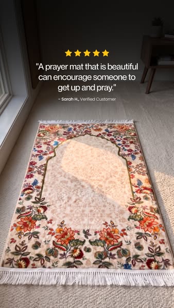 The mat that ends knee pain in salah.