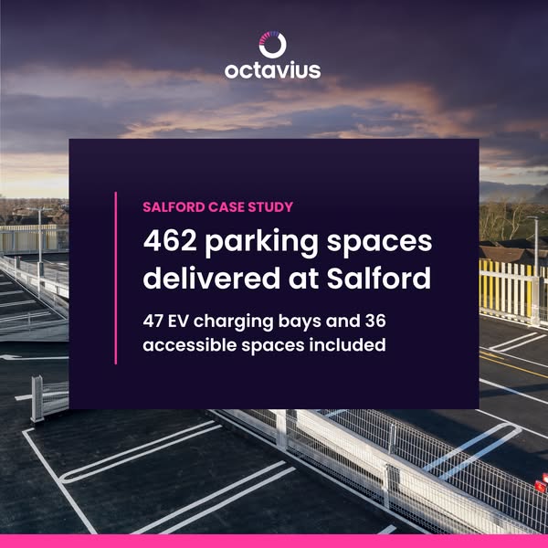462 parking spaces delivered at Salford