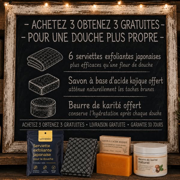 achetez-en 3, recevez-en 3 gratuitement — plus savon + beurre corporel gratuits