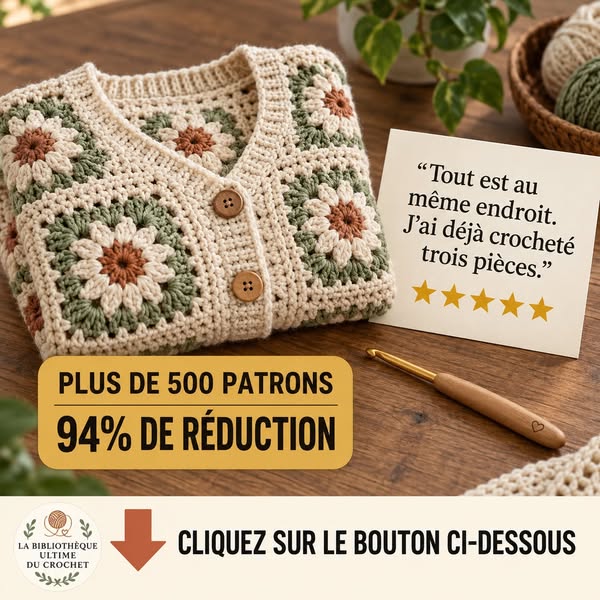 +500 PATRONS DE CROCHET ORGANISÉS AU MÊME ENDROIT