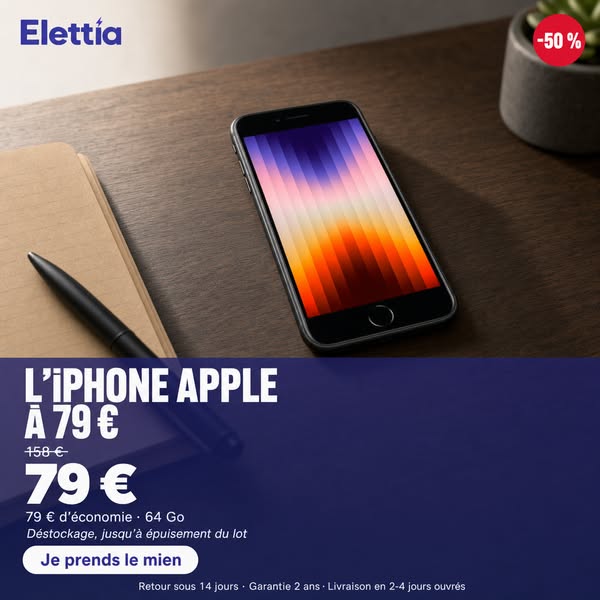 iPhone à moitié prix