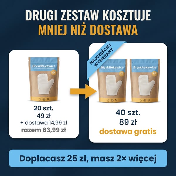 Darmowa dostawa przy 2 kompletach!