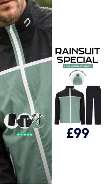 NEW £99 GOLF RAINSUIT