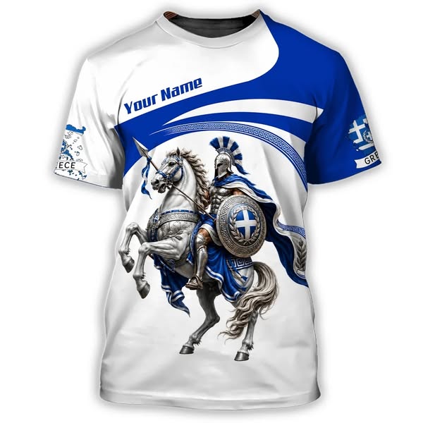 Personalized Greece Shirt with Your Name