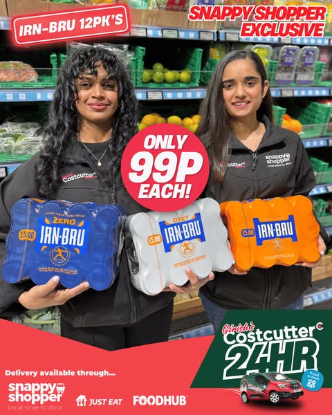 12-pack of IRN-BRU Only 99p