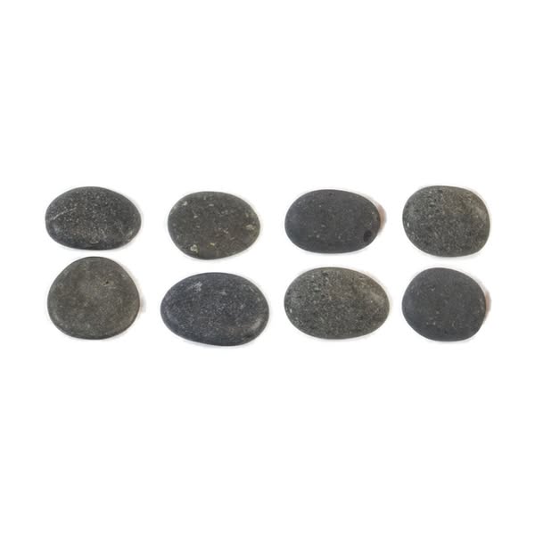 Vulsini Små Hotstone Sæt – 8 Basaltsten Til Massage