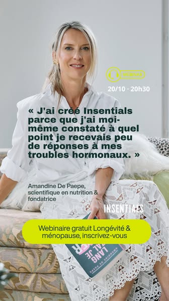 Webinaire gratuit : longévité & ménopause