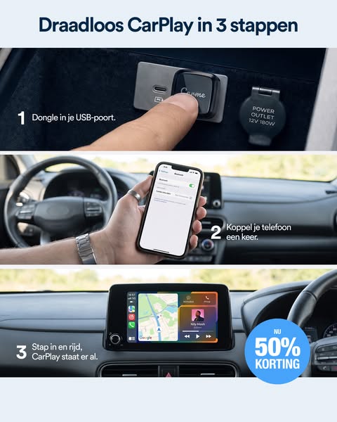 Weg met de CarPlay-kabel