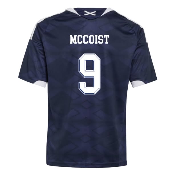 '26-'27 Scotland Home Shirt (Kids) (McCoist 9) Navy 7-8 Polyester Made By: Adidas