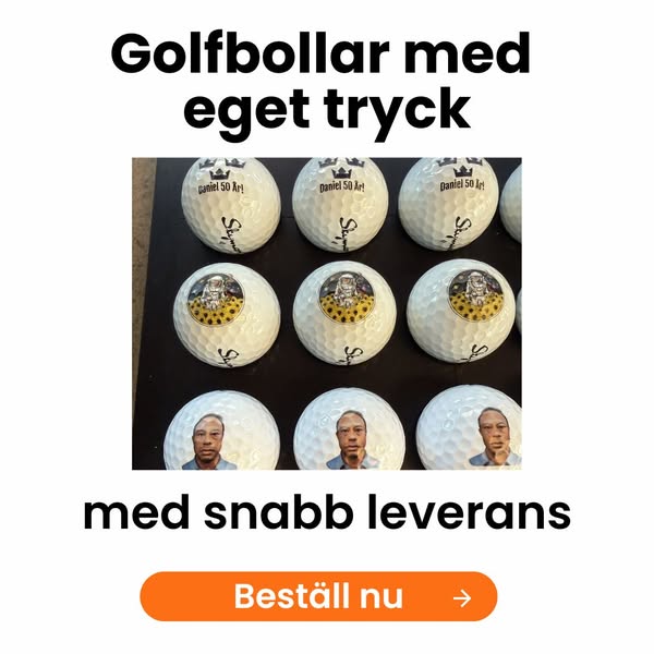Golfbollar med eget tryck