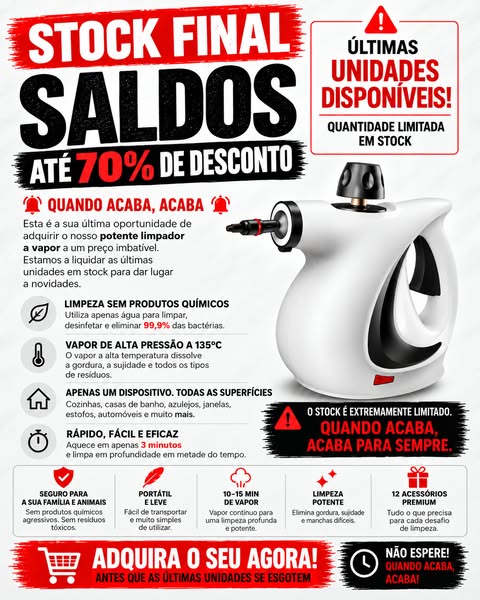 O limpador viral com Stock Limitado
