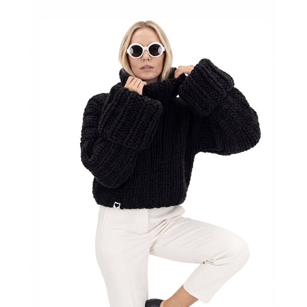 Crop Turtle Neck Jumper