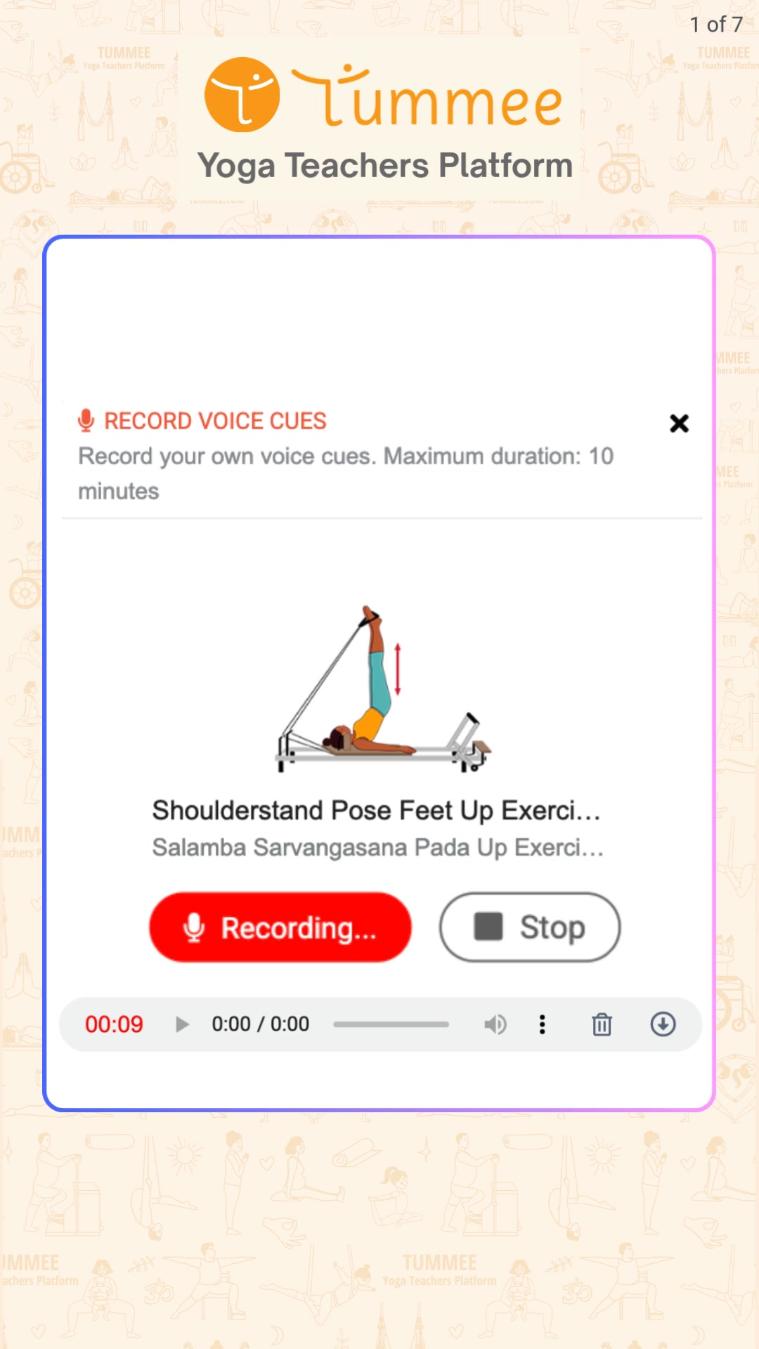 Record Your Voice Cues