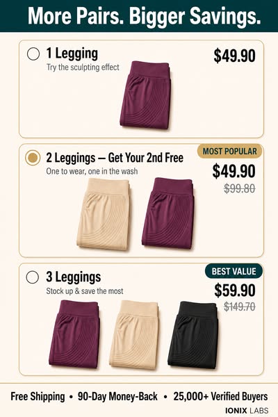 Buy One, Get One FREE on all Leggings!