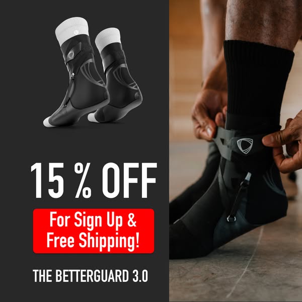 Unique ankle support & freedom of movement combined