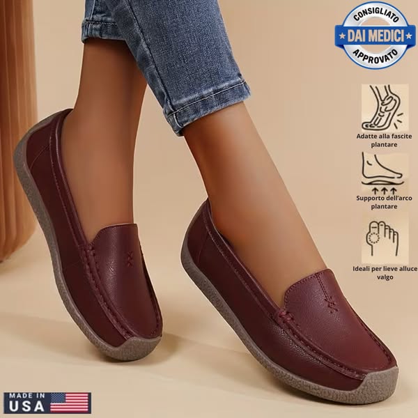 Mocassini Ortopedici Comfort Plus in Pelle