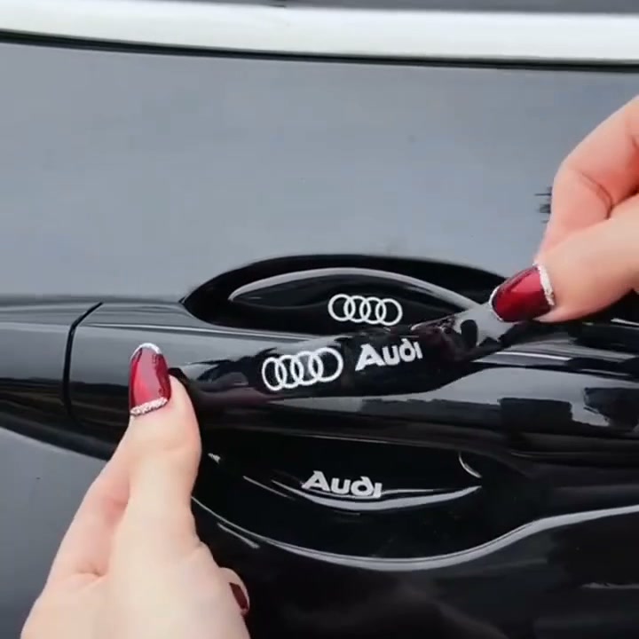 Krasbestendige Autodeurhendel Stickers - 8 Stuks