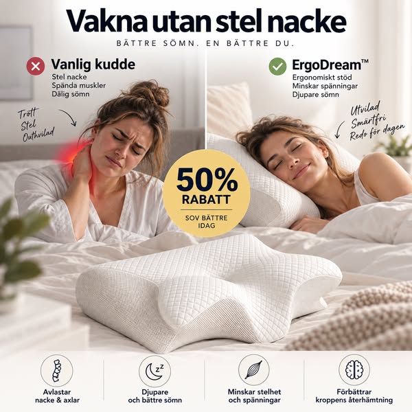50% RABATT – Sov bättre med ErgoDream™