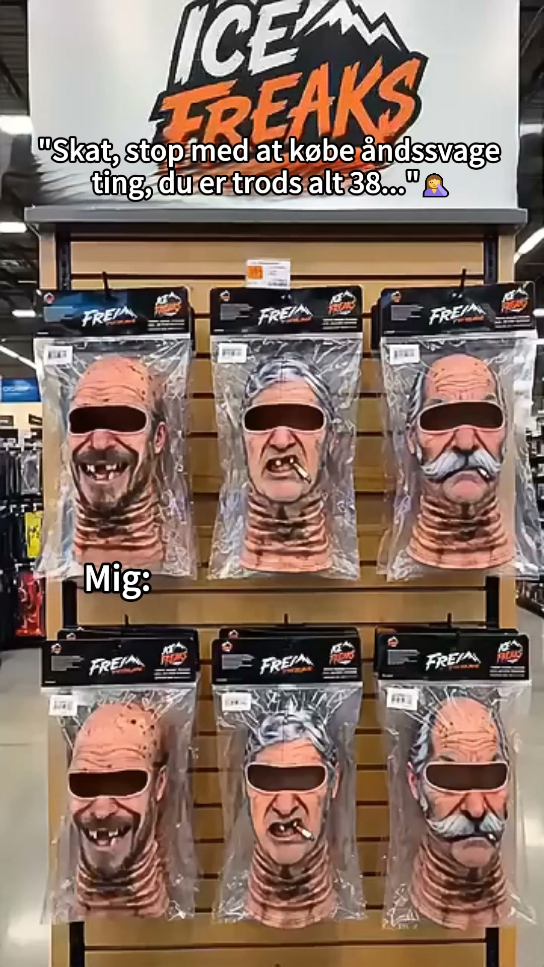 Sjov og ultra realistisk skimaske