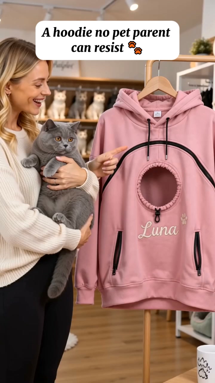 Custom Embroidered Name Pouch Hoodies