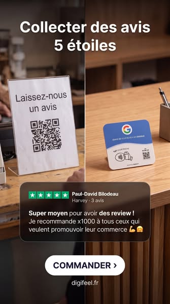 Plaque Avis Google Digifeel