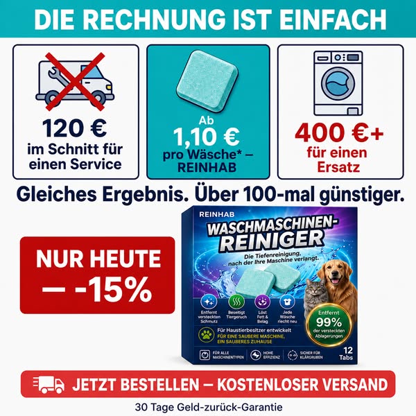 Deine Waschmaschine wird es dir danken