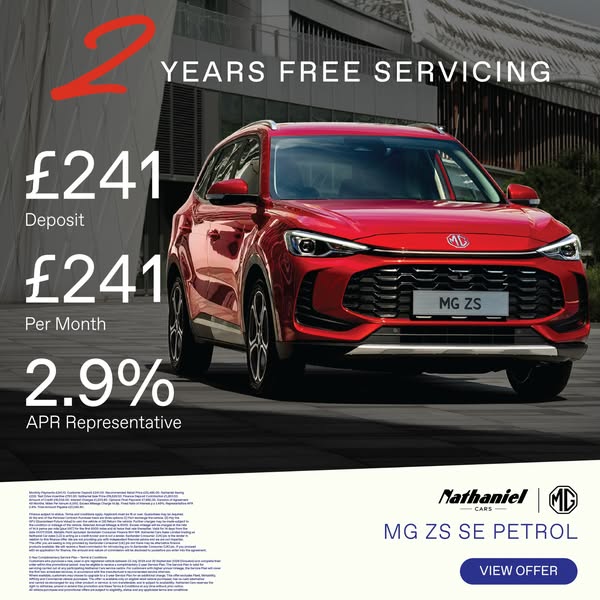 New MG ZS From £241 Per Month