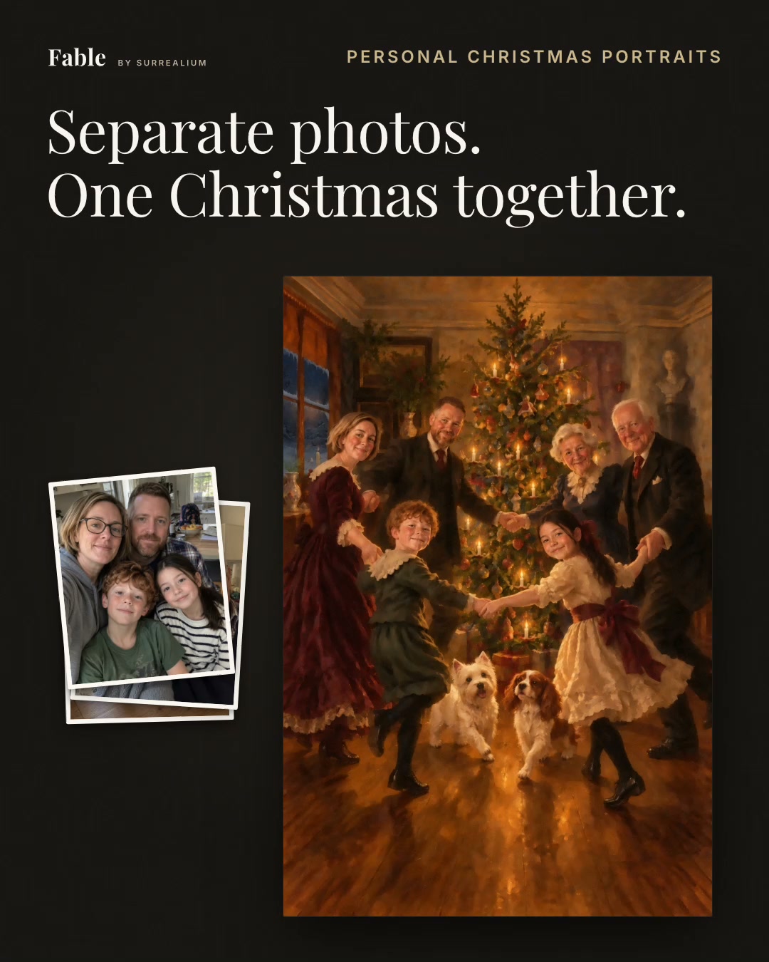 Everyone you love. In one Christmas portrait.